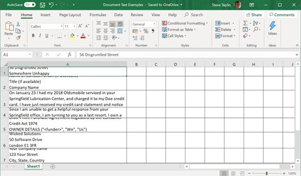 finaptix excel sheet